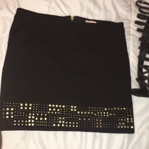 Candies Black Mini Skirt Size XL